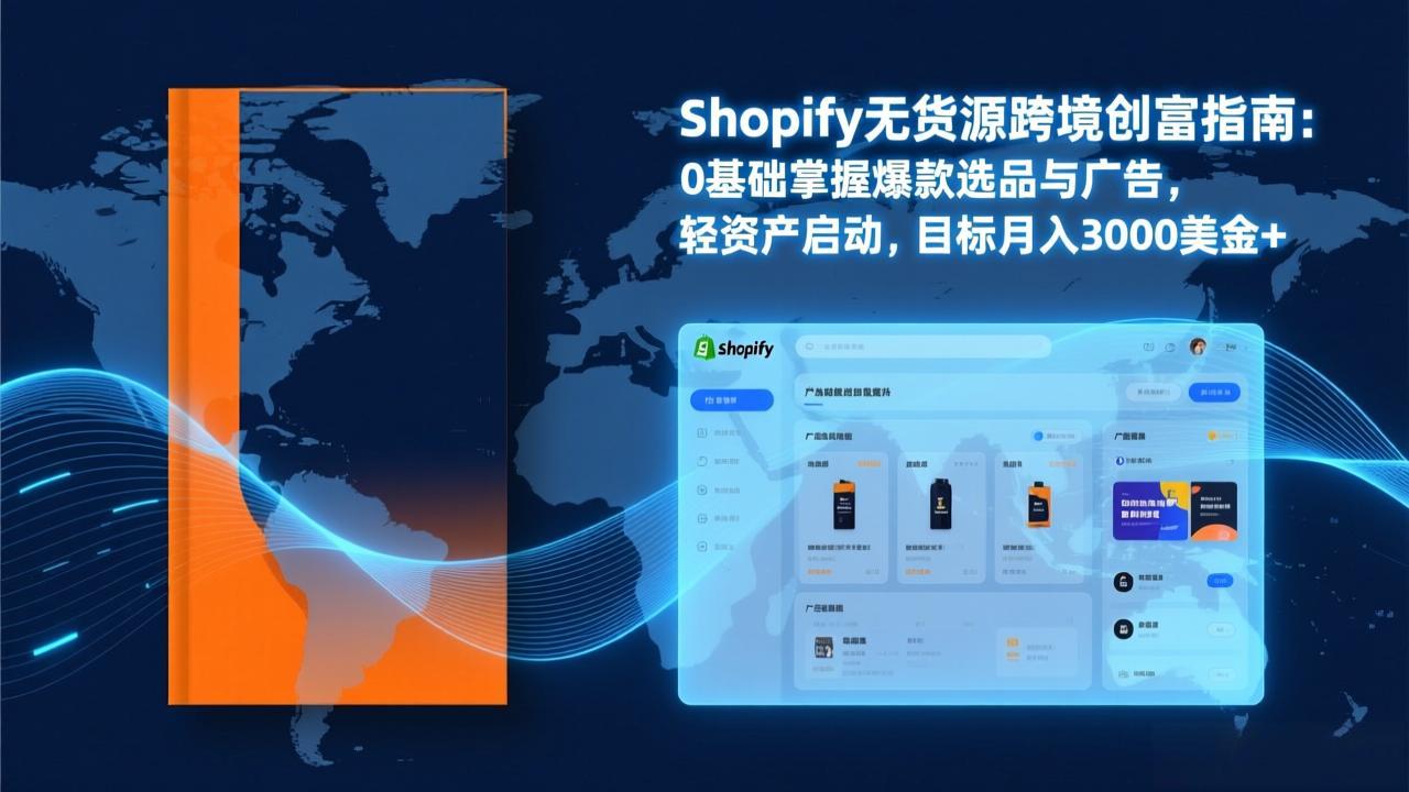 Shopify爆款打法实战：从选品到广告投放，复制爆款模型，驱动独立站月销售额破万刀-副业终点站