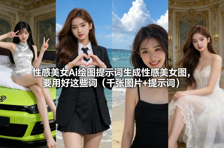 性感美女Ai绘图提示词生成性感美女图，要用好这些词(千张图片+提示词)-副业终点站