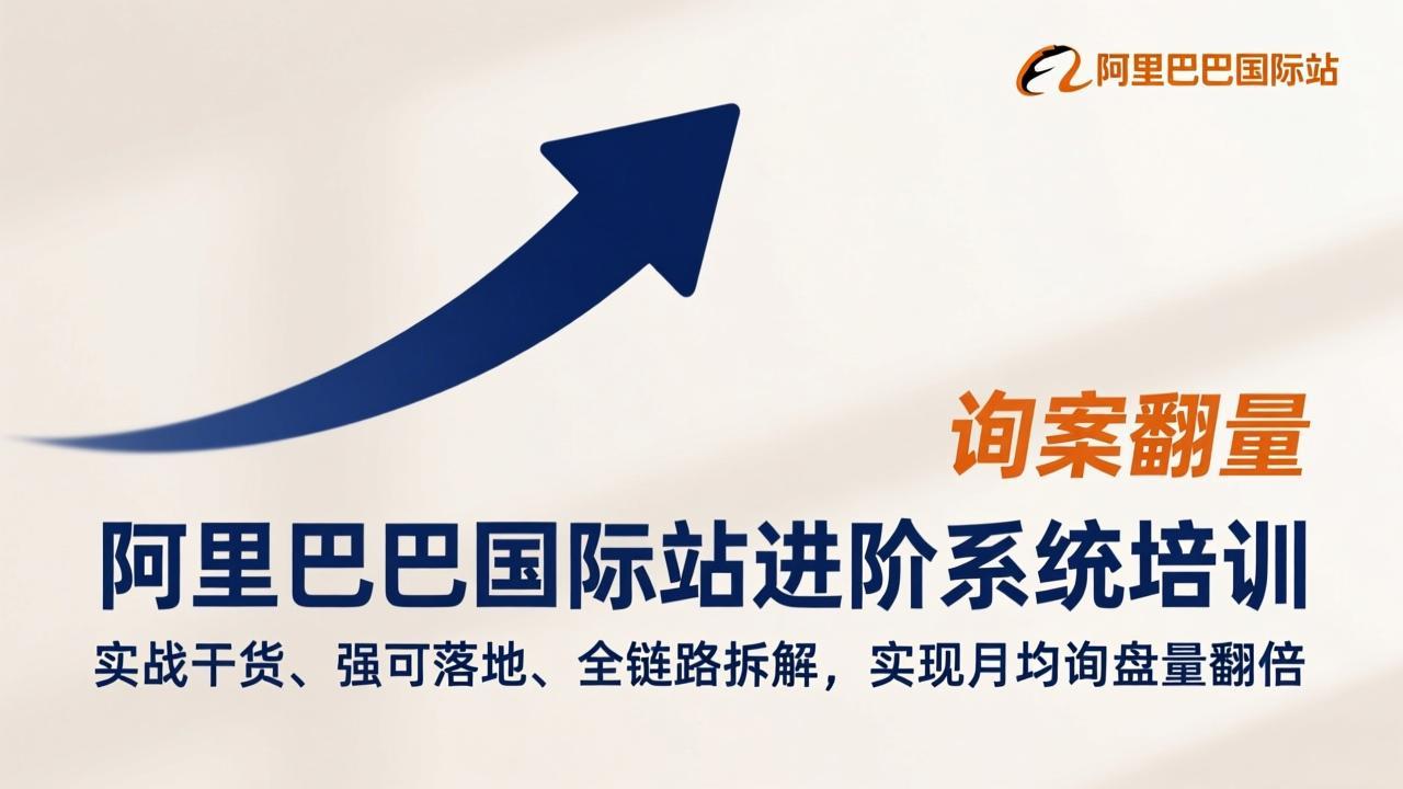 阿里巴巴国际站进阶系统培训，实战干货、强可落地、全链路拆解，实现月均询盘量翻倍-副业终点站