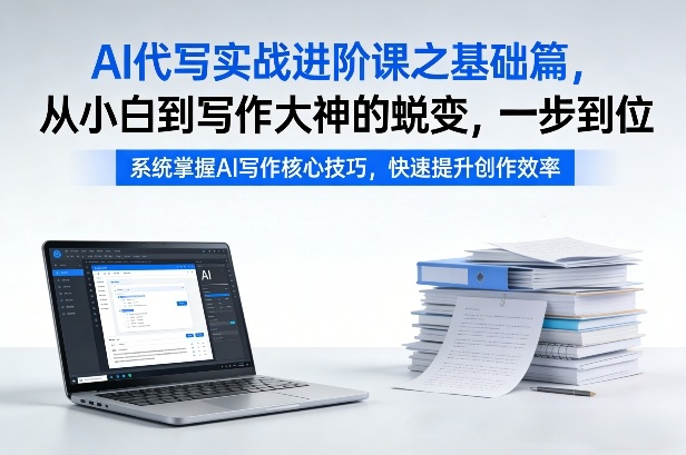 AI代写实战进阶课之基础篇，从小白到写作大神的蜕变，一步到位【揭秘】-副业终点站