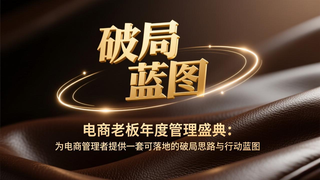 电商老板年度管理盛典：为电商管理者提供一套可落地的破局思路与行动蓝图-副业终点站