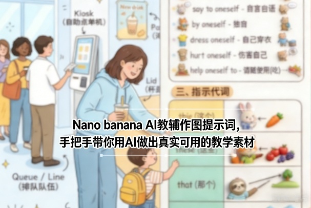 Nano banana AI教辅作图提示词，手把手带你用AI做出真实可用的教学素材-副业终点站