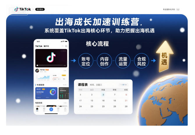 出海成长加速训练营，系统覆盖TikTok出海核心环节，助力把握出海机遇(更新)-副业终点站