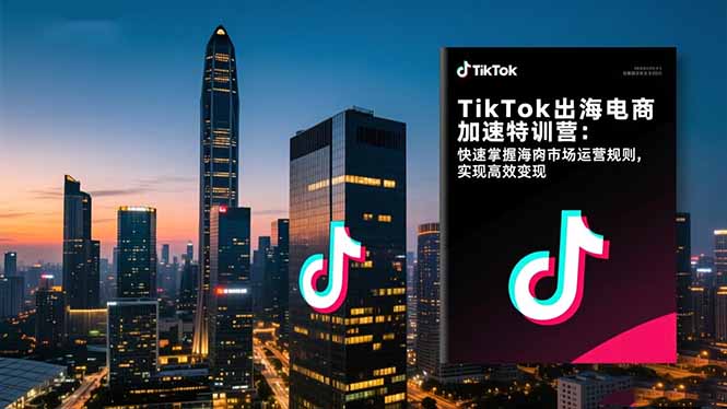 TikTok出海电商加速特训营-更新:快速掌握海外市场运营规则,实现高效变现-副业终点站