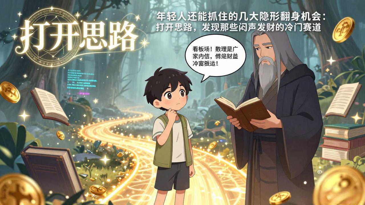 付费文1+2:年轻人还能抓住的几大隐形翻身机会:打开思路,发现那些闷声发财的冷门赛道-副业终点站