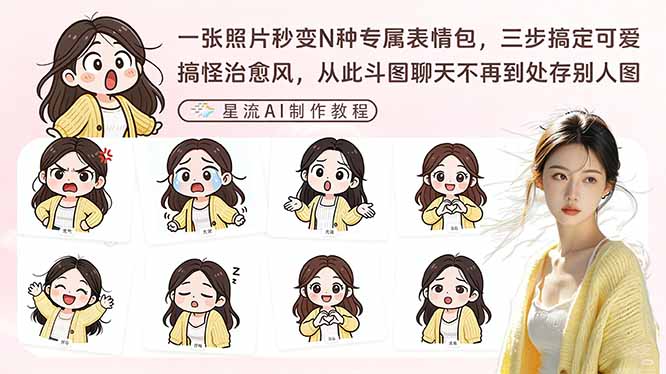 一张照片秒变N种专属表情包,三步搞定可爱搞怪治愈风,从此斗图聊天不再到处存别人图-副业终点站