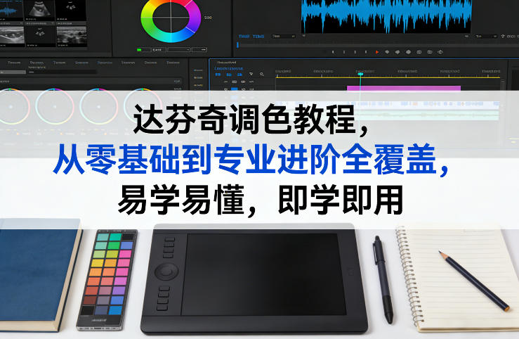 达芬奇调色教程，从零基础到专业进阶全覆盖，易学易懂，即学即用-副业终点站