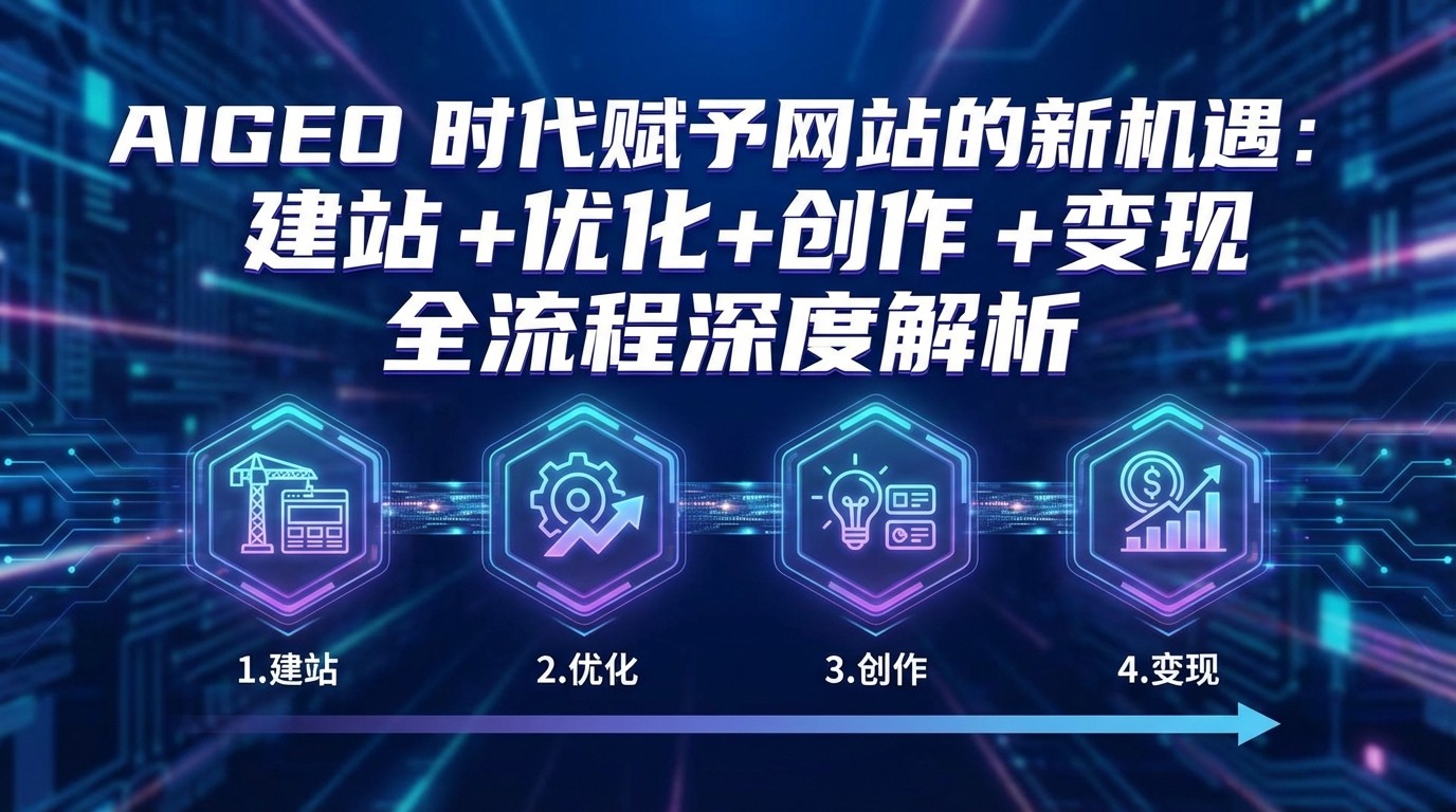 AIGEO+时代赋予网站的新机遇：建站+优化+创作+变现+全流程深度解析-副业终点站