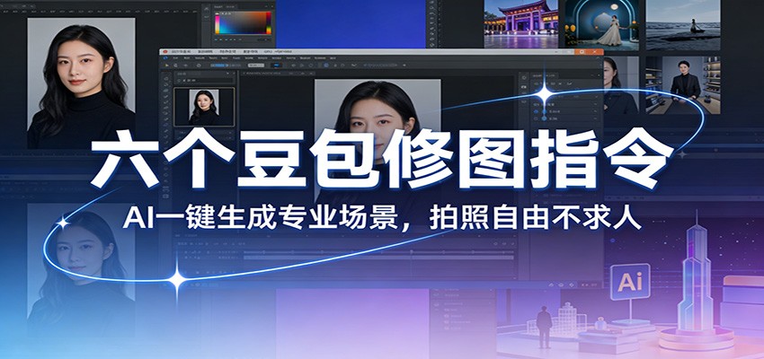 六个豆包修图指令：AI 一键生成专业场景，拍照自由不求人-副业终点站