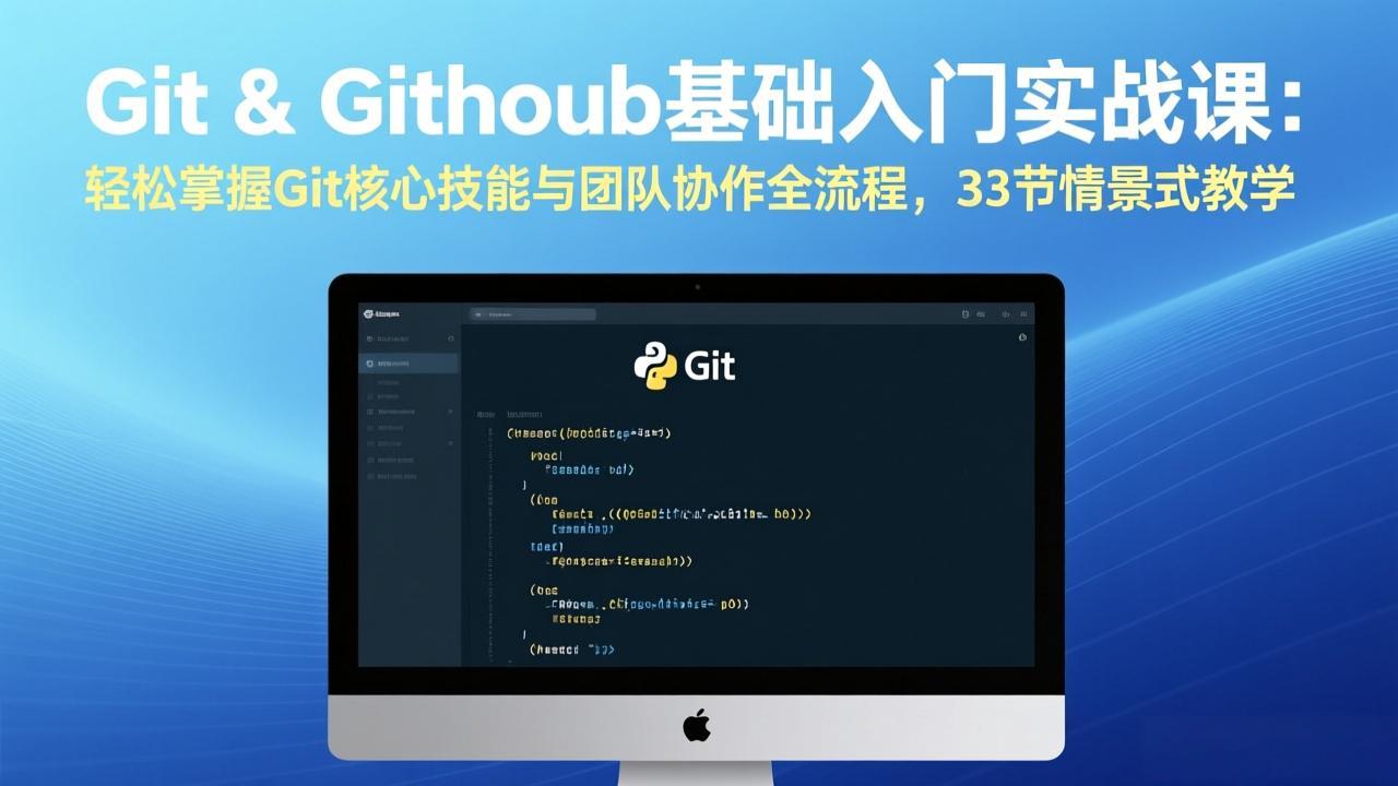 Git & GitHub基础入门实战课：轻松掌握Git核心技能与团队协作全流程，33节情景式教学-副业终点站