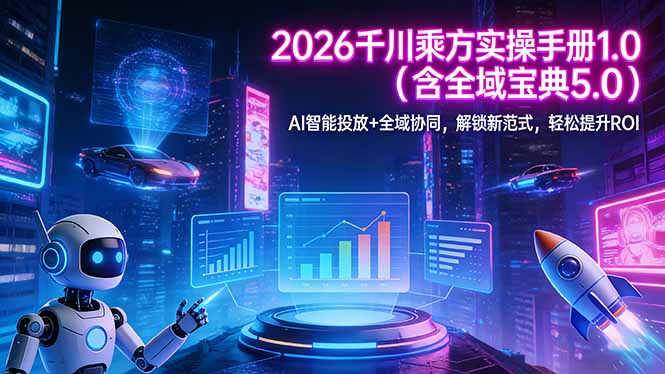 2026 千川乘方实操手册 1.0(含全域宝典 5.0-副业终点站
