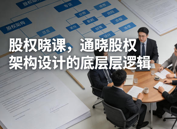 股权晓课，通晓股权架构设计的底层逻辑-副业终点站