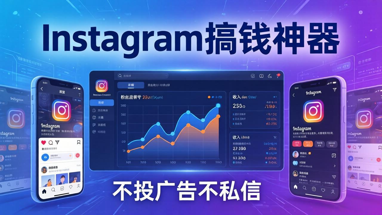 Instagram搞钱神器:月涨6万粉+月入5万刀,不投广告不私信,靠算法+低价产品-副业终点站