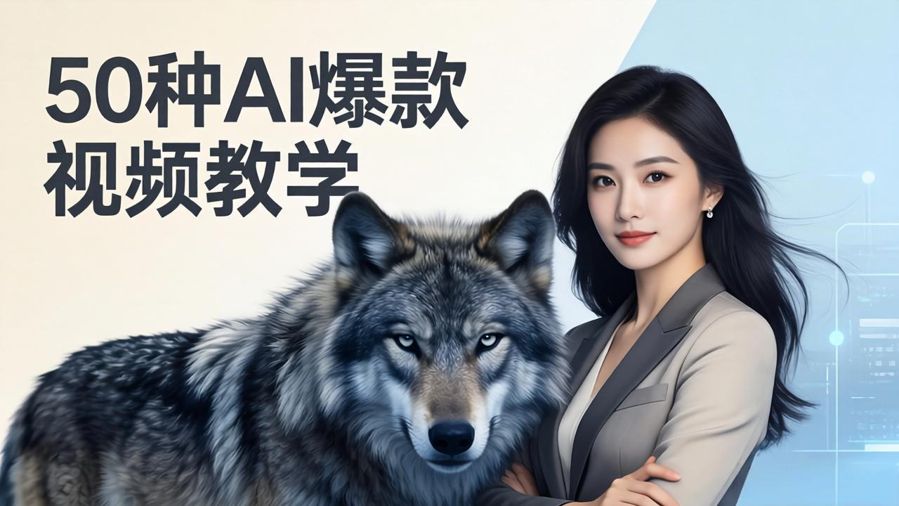 50种AI爆款视频教学：影视级古诗词+治愈萌宠+山海经蛟龙，高阶宝典商业落地-副业终点站