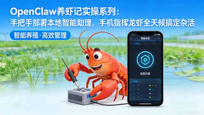 OpenClaw养虾记实操系列-更新：手把手部署本地智能助理，手机指挥龙虾全天候搞定杂活-副业终点站