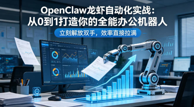 OpenClaw龙虾自动化实战：从0到1打造你的全能办公机器人，立刻解放双手，效率直接拉满-副业终点站