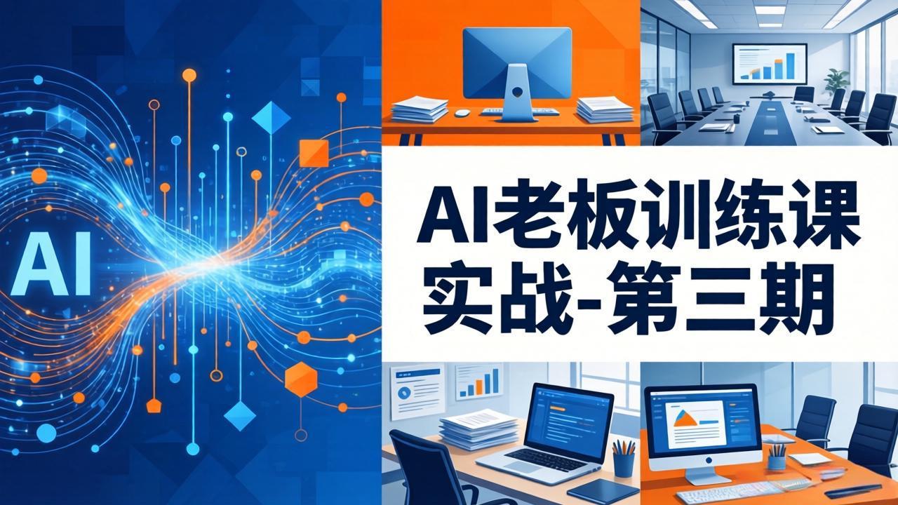 AI老板训练课实战-第三期：AI+内容应用落地教学，从0到1打通AI变现完整路径-副业终点站