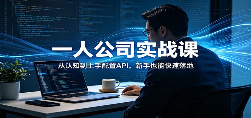 一人公司实战课：从认知到上手配置API，新手也能快速落地-副业终点站