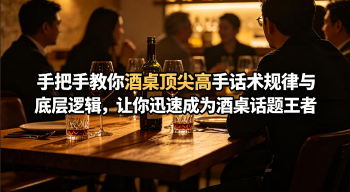 付费文章：手把手教你酒桌顶尖高手话术规律与底层逻辑，让你迅速成为酒桌话题王者(二十年全网独家经验分享)-副业终点站