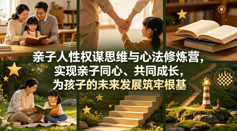 亲子人性权谋思维与心法修炼营，实现亲子同心、共同成长，为孩子的未来发展筑牢根基【音频】-副业终点站
