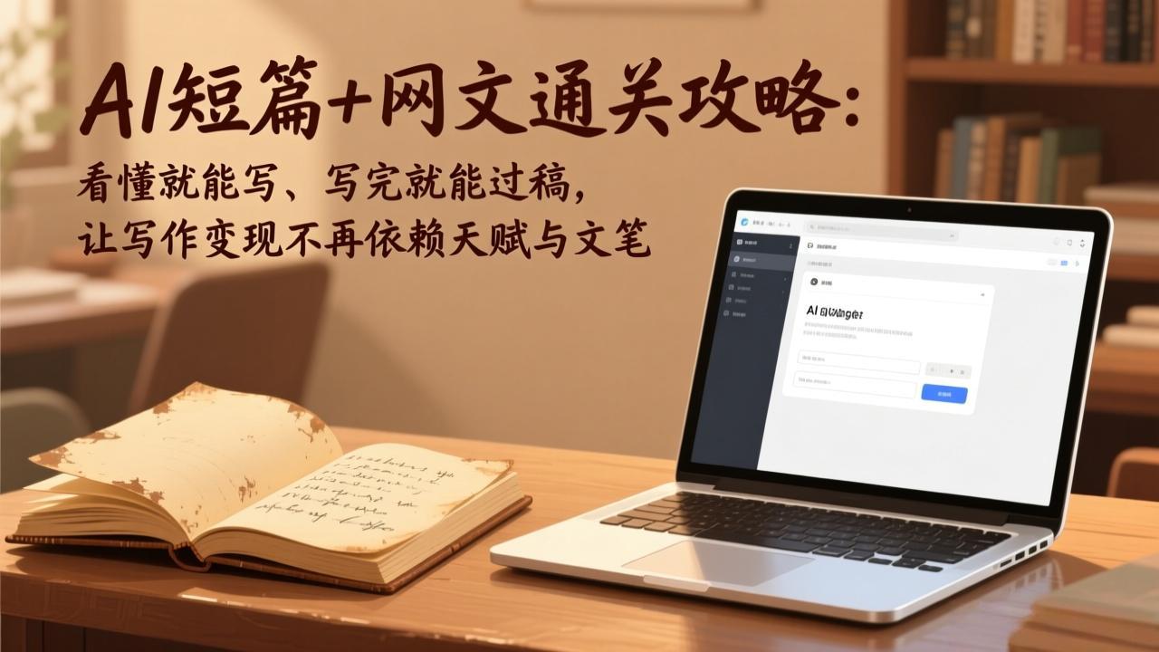 AI短篇+网文通关攻略-更新4月：看懂就能写、写完就能过稿，让写作变现不再依赖天赋与文笔-副业终点站
