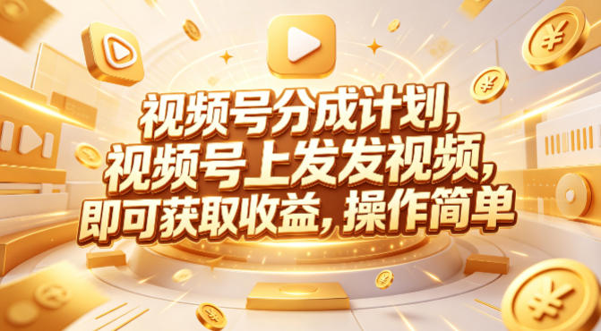 视频号分成计划，599元众筹的Red团队课程，视频号上发发视频，即可获取收益，操作简单-副业终点站