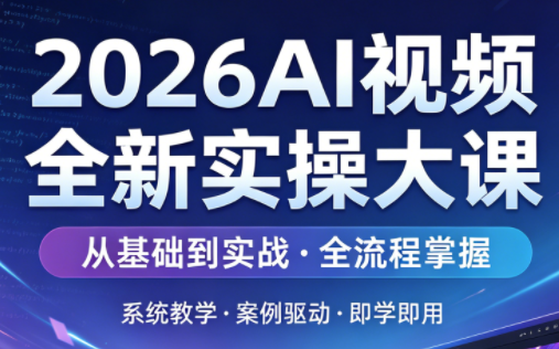 2026AI视频全新实操大课-副业终点站