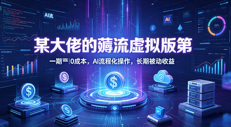 某大佬的薅流虚拟版第一期丨0成本，AI流程化操作，长期被动收益-副业终点站
