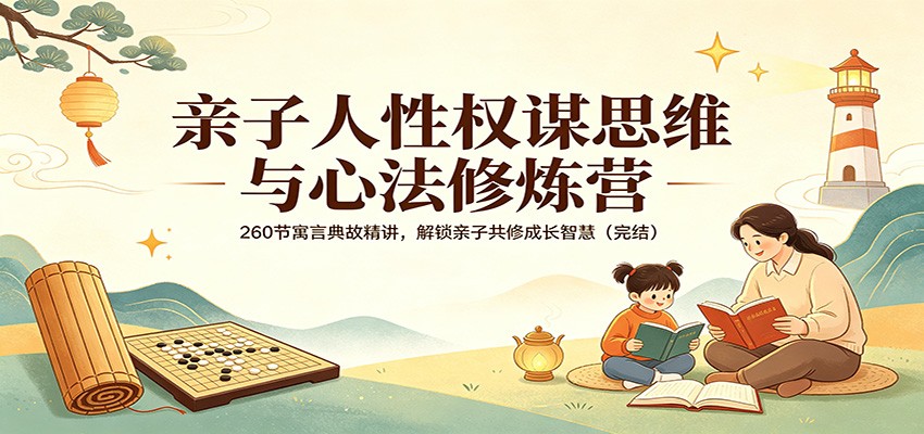 亲子人性权谋思维与心法修炼营：260节寓言典故精讲，解锁亲子共修成长智慧(完结)-副业终点站