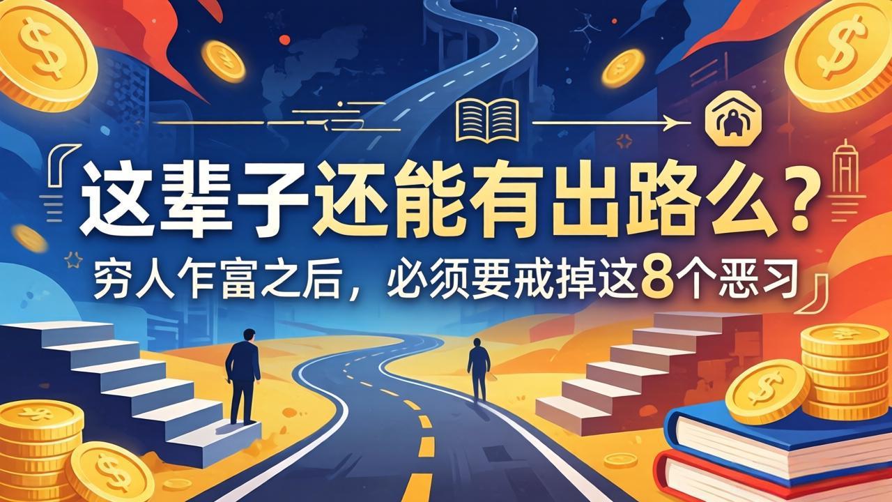 关于人生两篇付费文章【这辈子还能有出路么？】【穷人乍富之后，必须要戒掉这8个恶习】-副业终点站