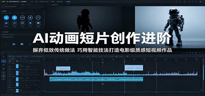 AI动画短片创作进阶：摒弃低效传统做法，巧用智能技法打造电影级质感短视频作品-副业终点站