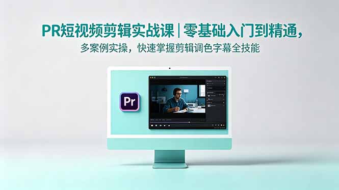 PR短视频剪辑实战课|零基础入门到精通,多案例实操,快速掌握剪辑调色字幕全技能-副业终点站