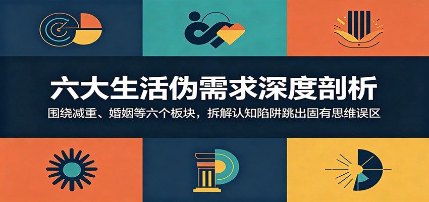 六大生活伪需求深度剖析：围绕减重、婚姻等六个板块，拆解认知陷阱跳出固有思维误区-副业终点站