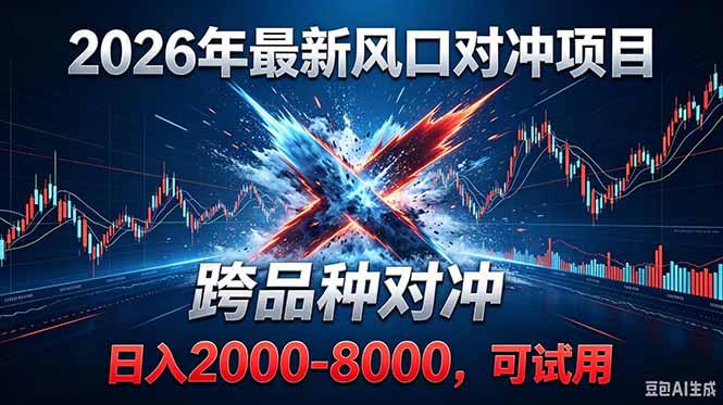 2026创业新风口!最新对冲!跨品种对冲!日收益2000-6000+-副业终点站