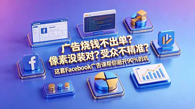 广告烧钱不出单?像素没装对?受众不精准?这套Facebook广告课帮你避开90%的坑-原创双语字幕-副业终点站