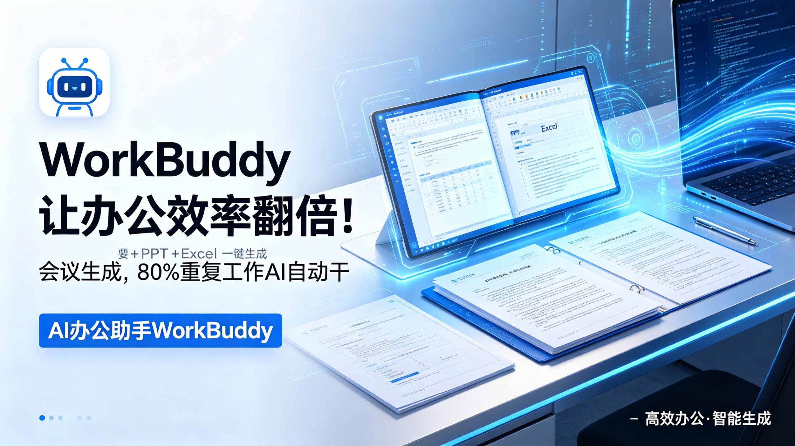 WorkBuddy让办公效率翻倍!会议纪要+PPT+Excel一键生成,80%重复工作AI自动干-副业终点站
