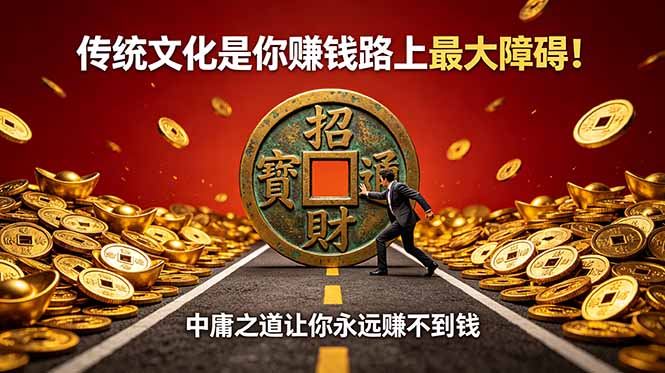 付费文章：传统文化是你赚钱路上最大障碍！中庸之道让你永远赚不到钱-副业终点站
