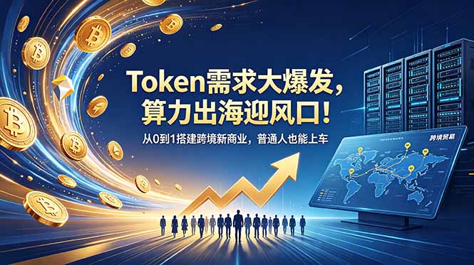 Token需求大爆发,算力出海迎风口!从0到1搭建跨境新商业,普通人也能上车-副业终点站
