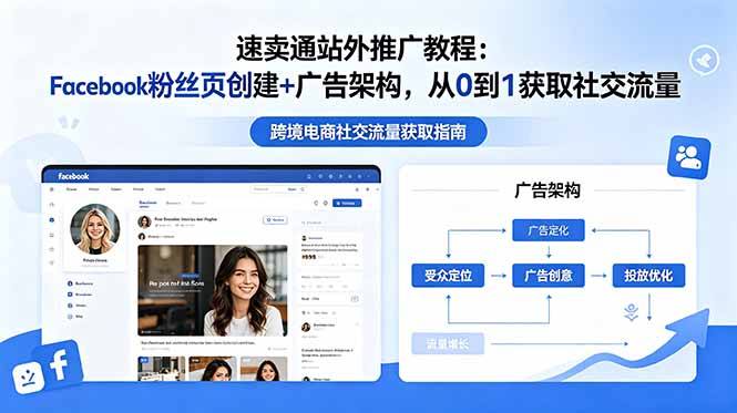 速卖通站外推广教程：Facebook粉丝页创建+广告架构，从0到1获取社交流量-副业终点站