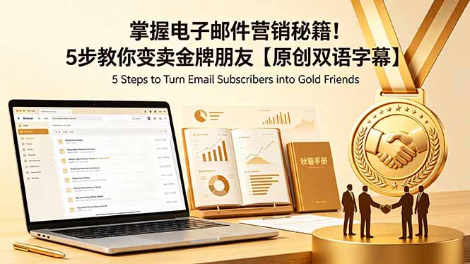 掌握电子邮件营销秘籍!5步教你变卖金牌朋友【原创双语字幕】-副业终点站