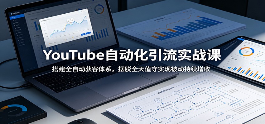 YouTube自动化引流实战课:搭建全自动获客体系,摆脱全天值守实现被动持续增收-副业终点站