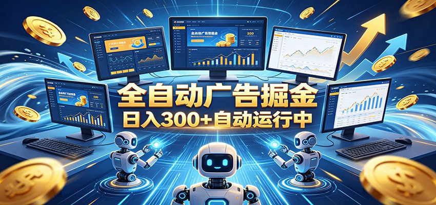 自动广告G机，日入300+，正规平台，广告浏览获益，时间自由，适合各类人群日常增收-副业终点站