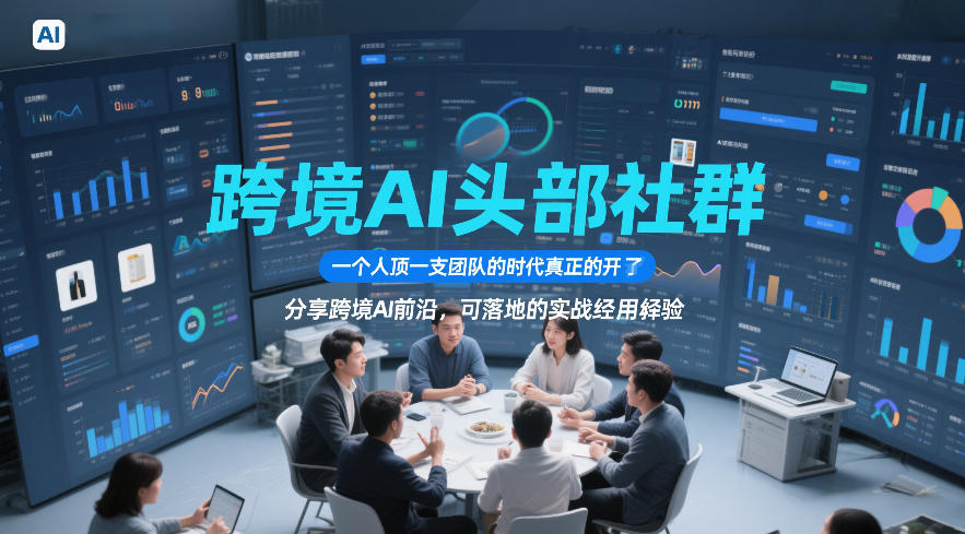 跨境AI头部社群，一个人顶一支团队的时代真正的开始了，分享跨境AI前沿，可落地的实战经验(更新6月19日)-副业终点站
