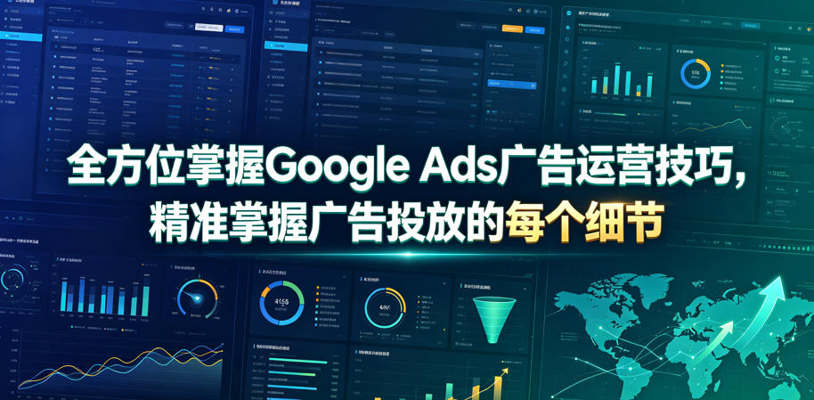 全方位掌握Google Ads广告运营技巧，精准掌握广告投放的每个细节【原创双语字幕】-副业终点站