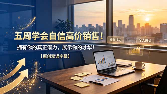 五周学会自信高价销售！拥有你的真正潜力，展示你的才华！【原创双语字幕】-副业终点站