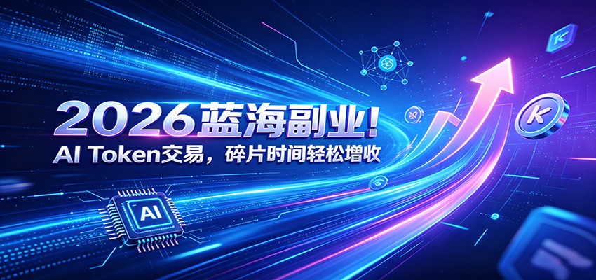 2026蓝海副业！AI Token交易，碎片时间轻松增收-副业终点站