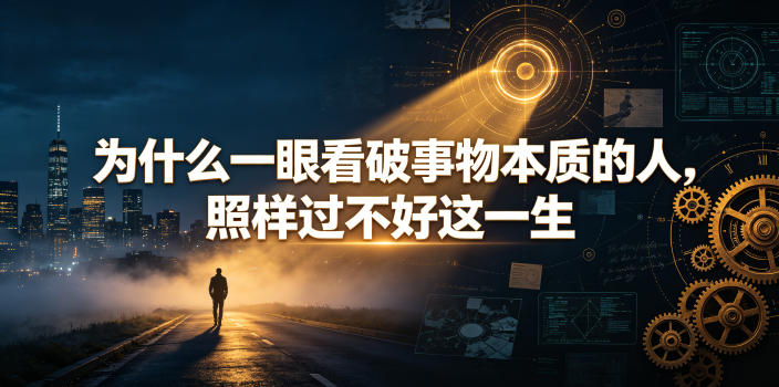 付费文章：为什么一眼看破事物本质的人，照样过不好这一生-副业终点站