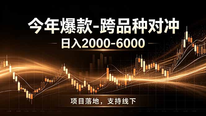 全新跨品种对冲模式上线！日稳定盈利 2000-6000，合规长久可批量放大-副业终点站