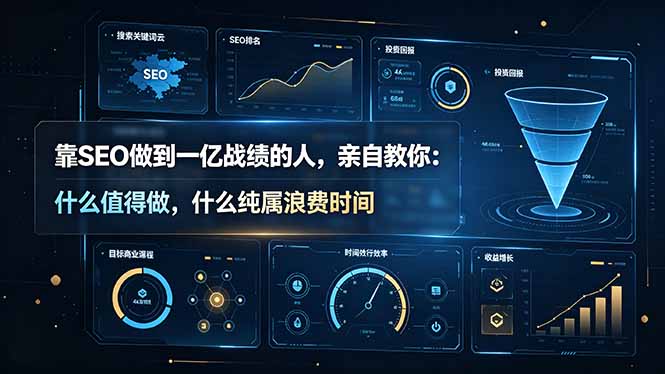 靠SEO做到一亿战绩的人，亲自教你：什么值得做，什么纯属浪费时间【原创双语字幕】-副业终点站