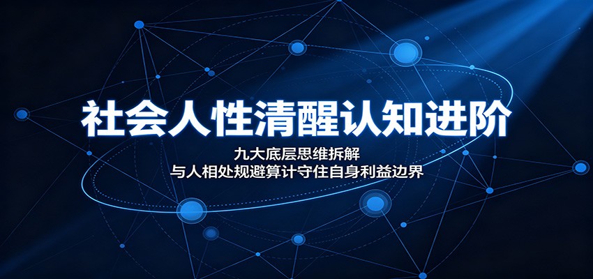 社会人性清醒认知进阶:九大底层思维拆解,与人相处规避算计守住自身利益边界-副业终点站